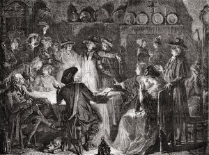 1791年6月21日、ヴァレンヌでの王室の逮捕 作： French School